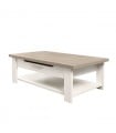 Table basse bois clair avec tiroir Toscane - Fabrication Française