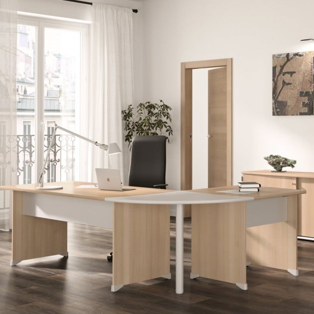 Table de bureau avec patins L160 cm - Fabrication Française