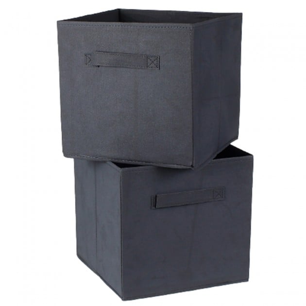 Cube de rangement intissé 28x28cm - Lot de 2
