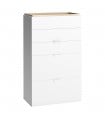 Commode 5 tiroirs blanche - 4YOU