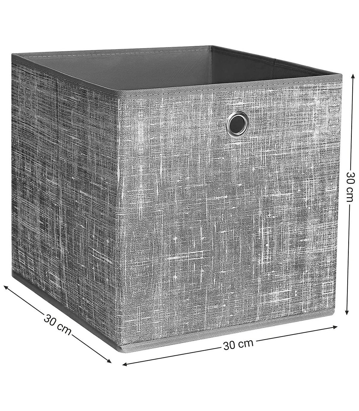 Lifeney - Boîte de rangement avec couvercle 30x30x30 cm