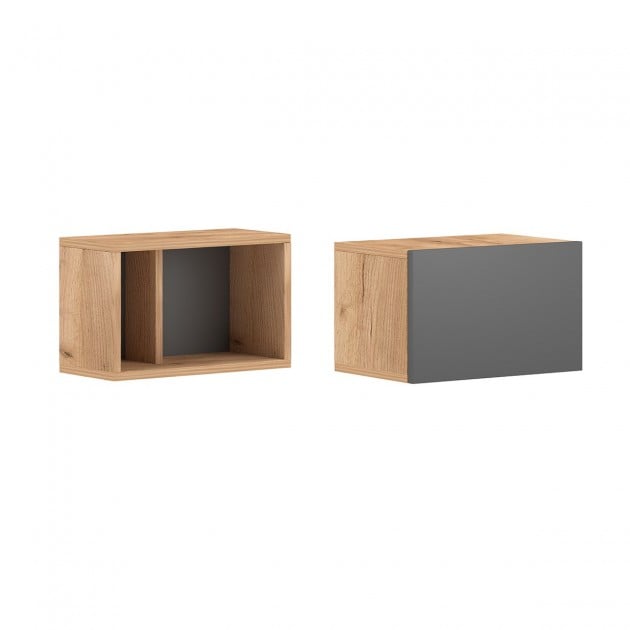 Lot de 2 Cubes Muraux L40 x H25 cm - Barcelona
