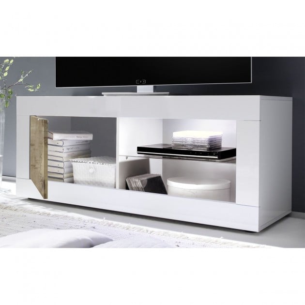 Petit meuble TV 1 porte sans éclairage Initial - L140 cm