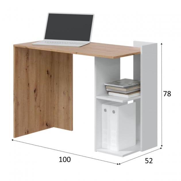 Table bureau réversible Kenia - L100 cm