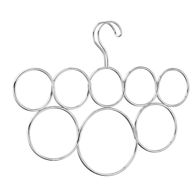 Cintre porte-écharpes 8 anneaux Interdesign Clarity