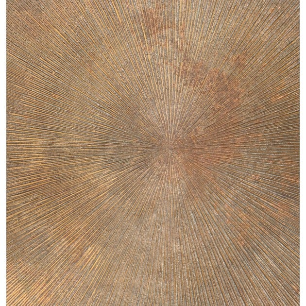 Table basse ronde métallisée Soleil Diam. 68cm
